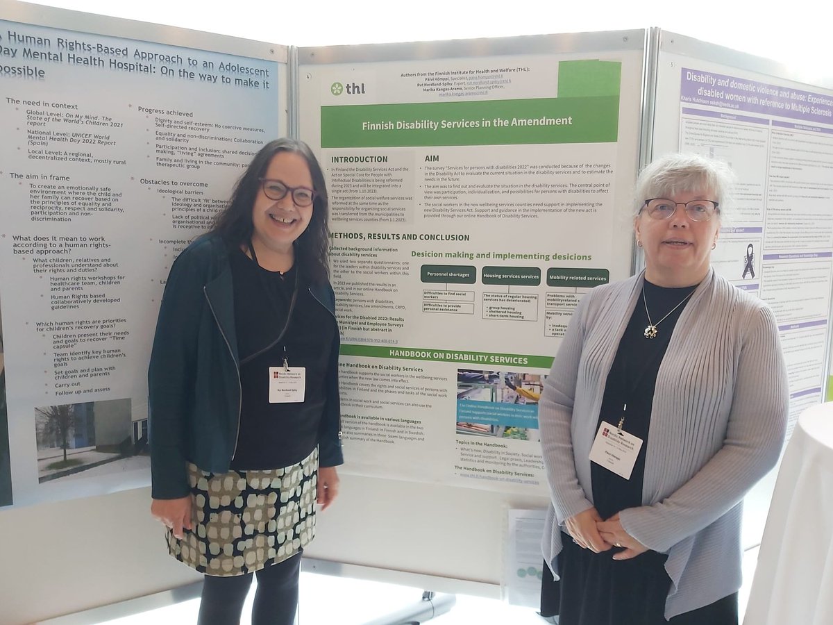 THLsosiaalityo's tweet photo. Greetings from Iceland. Disability in Society team is participating the NNDR 16th conference (Nordic Network on Disability Research). In Reykjavik 700 disability researchers meet at #NNDR2023 Conference. #DisabilityResearch

🔹Read more: 👇
https://t.co/JAVyxm92g3 https://t.co/ekNaEA7Fr1