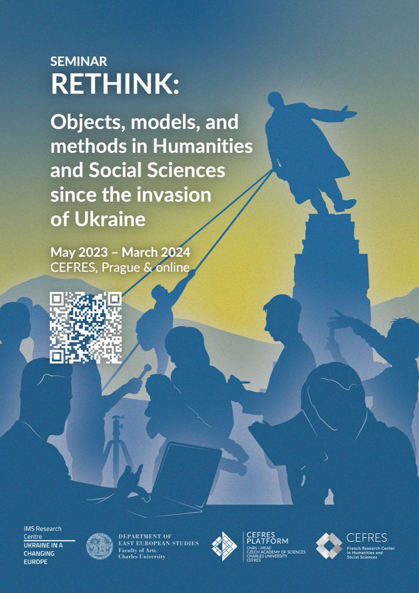 ukrstudies_ims's tweet photo. On May 16th we will have two events:

First, in cooperation with @CefresCz we launch the program of @CefresCz non-residential fellowships for Ukrainian scholars. The first seminar titled "RETHINK. Objects, models, and methods" takes place at @CefresCz HQ. 

1/4 https://t.co/kCH5NdPsoj
