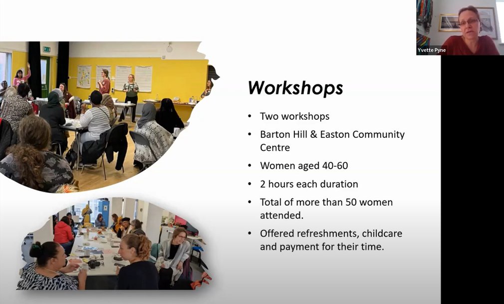 CAPC, Bristol (@capcbristol) on Twitter photo The recording of our 'Community Engagement in Health Research: menopause & more' webinar is now available.
Thanks to all who attended & to contributors Julie Clayton <a href="/KosarZahra/">Zahra Kosar</a> <a href="/JoBurgin3/">Jo Burgin</a> <a href="/yvettepyne/">Dr. Yvette Pyne 🏳️🌈</a>.
bristol.ac.uk/primaryhealthc…
#CommunityEngagement #PublicEngagement #PPIE The recording of our 'Community Engagement in Health Research: menopause & more' webinar is now available.
Thanks to all who attended & to contributors Julie Clayton <a href="/KosarZahra/">Zahra Kosar</a> <a href="/JoBurgin3/">Jo Burgin</a> <a href="/yvettepyne/">Dr. Yvette Pyne 🏳️🌈</a>.
bristol.ac.uk/primaryhealthc…
#CommunityEngagement #PublicEngagement #PPIE