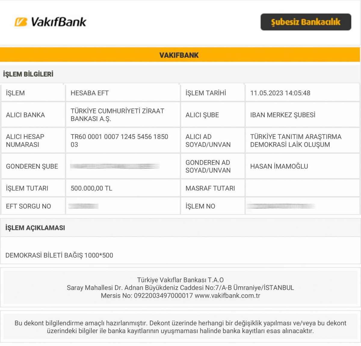 Ekrem İmamoğlu, şehrine gidip oy vermek isteyen öğrencilere destek olmak için 1.000 adet demokrasi bileti satın aldı.