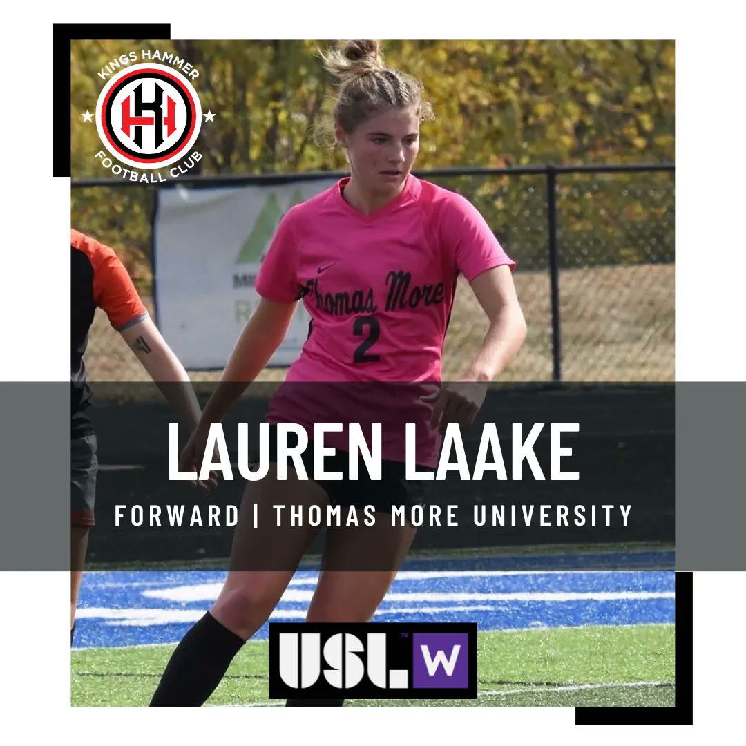 kingshammerfc's tweet photo. New signing!

A thrilling debut in the season opener, Lauren Laake has joined Kings Hammer FC for the 2023 #ForTheW season. Laake scored her first USLW goal in the 2-1 loss in the season opener, but made her presence known.

Welcome to #KHFC Lauren! https://t.co/XlqBpcv6lk