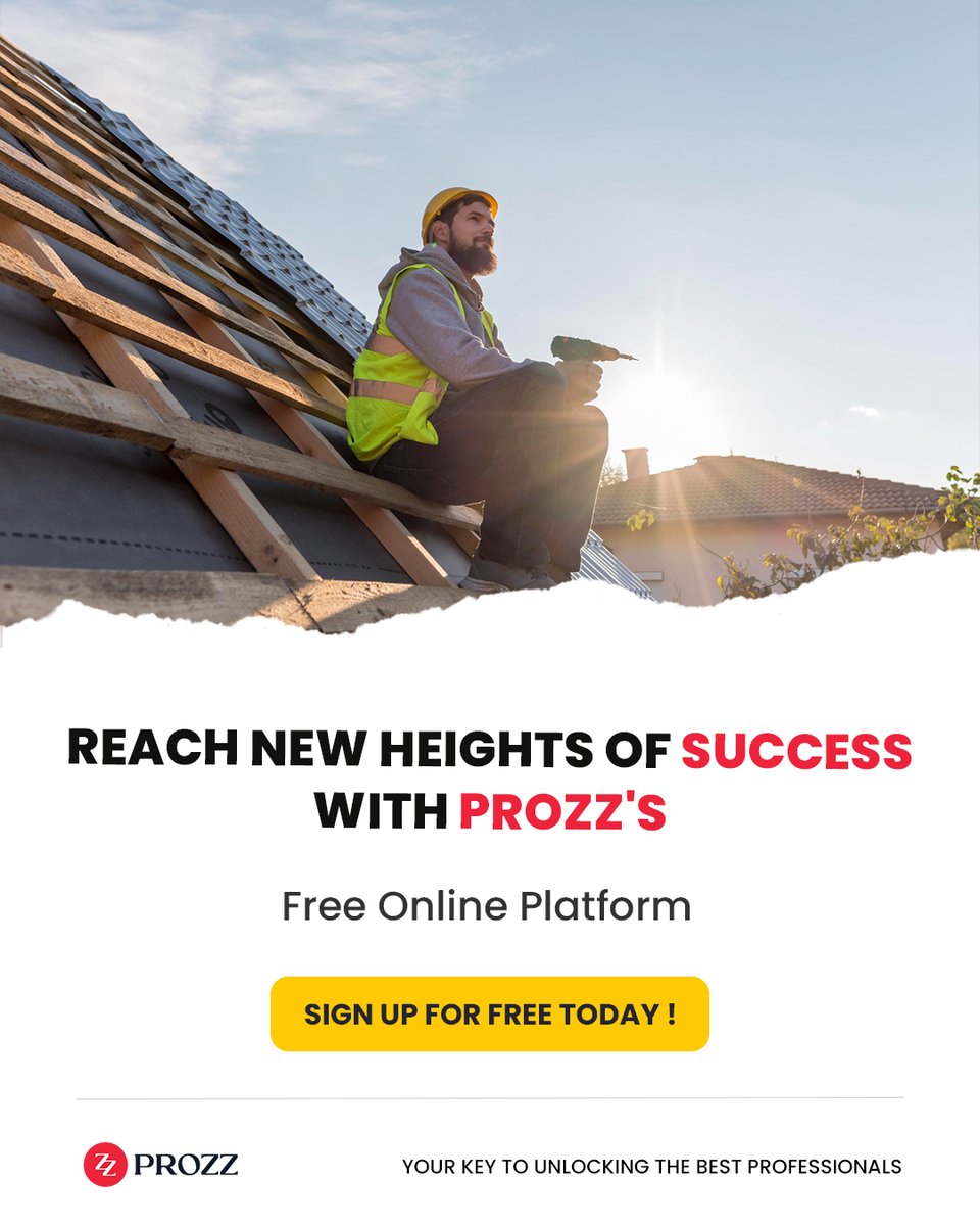 Prozz10's tweet photo. Attention all #roofers in New York City! Are you looking to #growyourbusiness and get discovered by more potential customers? Look no further than #Prozz! Keep your information updated and respond to messages to establish trust with your customers. Sign up for #Prozz today. https://t.co/z3lhAXEhvP