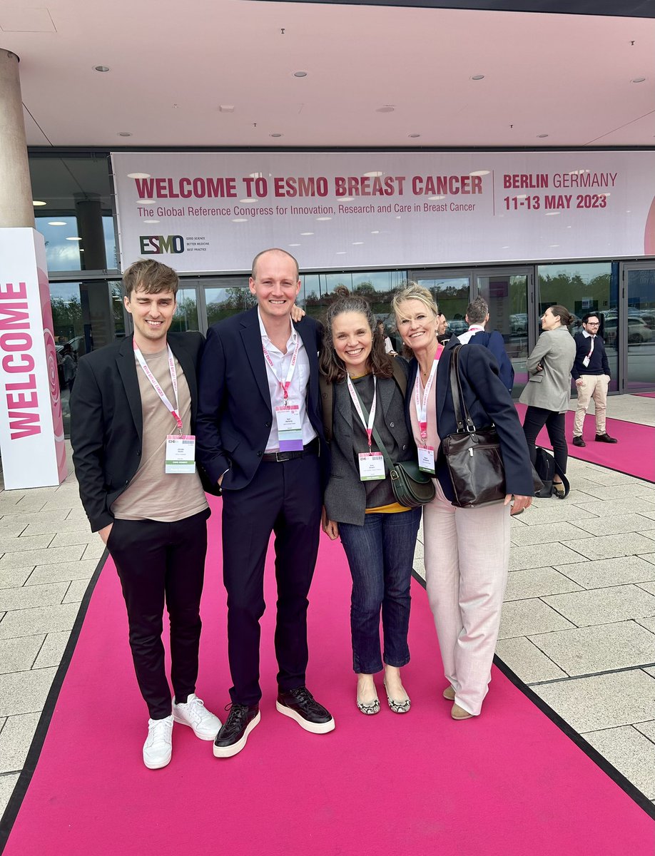 Greatest company to enjoy #ESMOBreast23 with! 
<a href="/jonasbh93/">Jonas Busk Holm</a> <a href="/SixtenHarborg/">Sixten</a> @ana_bosch79