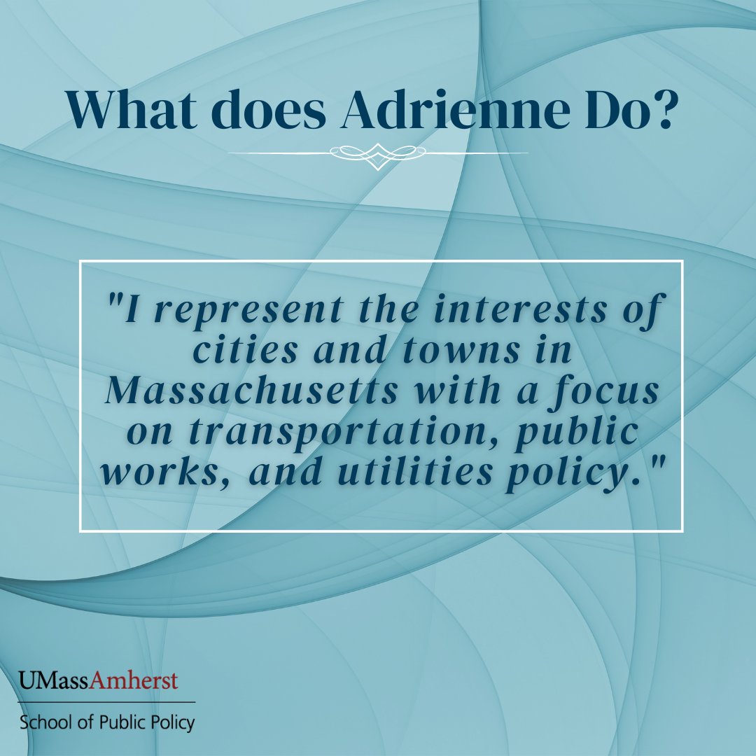 UMassPolicy's tweet photo. We are proud to highlight our alum, Adrienne Núñez, MPPA '21. Adrienne works as a Legislative Analyst for the Massachusetts Municipal Association. 💡
Learn more about her work ➡️ https://t.co/CdZ5ON1vk3
#umass #umassspp #publicpolicy #goumass #spppride #alumni #localgovernment https://t.co/sp62DwgXeB