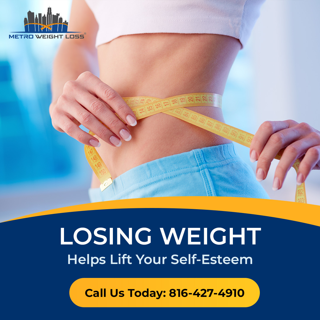 MetroWeightLoss's tweet photo. Your self-esteem can be a vicious cycle, a self-fulfilling prophecy. If your self-esteem is low, you tend not to make good choices about your #weight. If you successfully #loseweight, you can build self-esteem and change behaviors. Contact Metro Weight Loss at 816-427-4910. https://t.co/IIPWLlZR3v