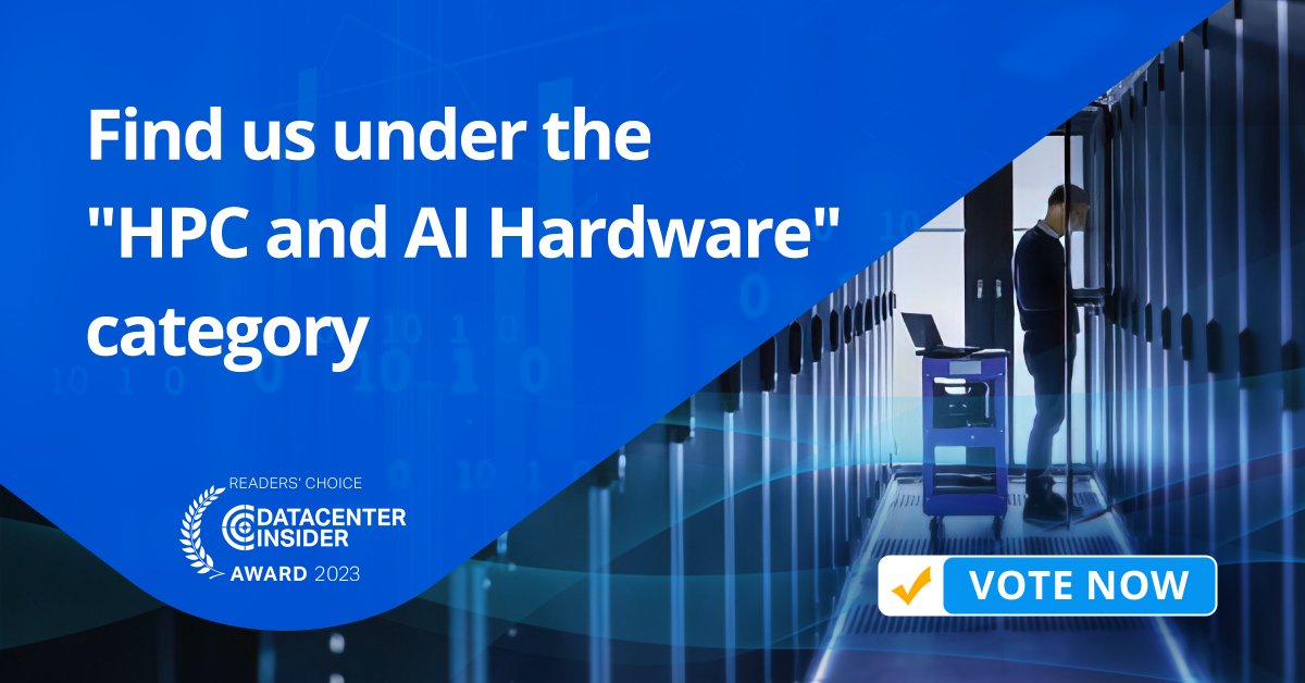 IEIT SYSTEMS (@ieitsystems) on Twitter photo It's time to vote! We have been nominated by <a href="/dcinsiderde/">DataCenter-Insider</a>'s 2023 Readers' Choice Award for our state-of-the-art #HPC and #AI hardware solutions that support agile, green #IT infrastructure. Cast your vote here: datacenter-insider.de/award/?cmp=ac-… It's time to vote! We have been nominated by <a href="/dcinsiderde/">DataCenter-Insider</a>'s 2023 Readers' Choice Award for our state-of-the-art #HPC and #AI hardware solutions that support agile, green #IT infrastructure. Cast your vote here: datacenter-insider.de/award/?cmp=ac-…
