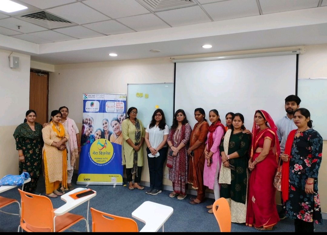 SLivelihood's tweet photo. SWAVALAMBAN 2.0
Sharing a #glimpse of the first #capacity #building #session under the aegis of ACIC-BMU Foundation, BML Munjal University for
empowering the #Micro #Women #Entrepreneurs.
Looking forward to further #collaboration.
#capacitybuilding #microdevelopment https://t.co/TvoPENjWE2