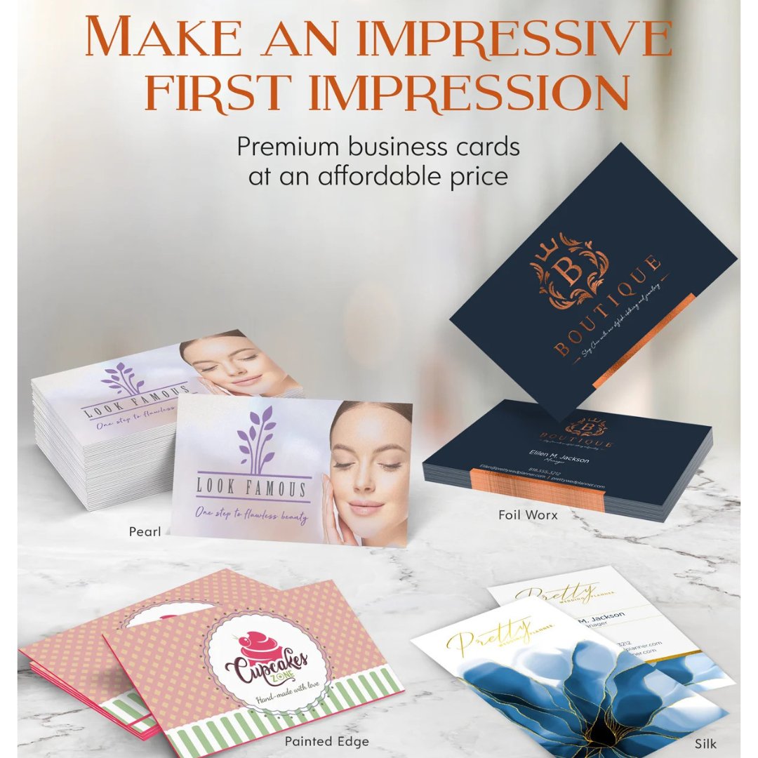 Elevate the look of your business cards with special coatings, cuts, and other features that show people you mean business!