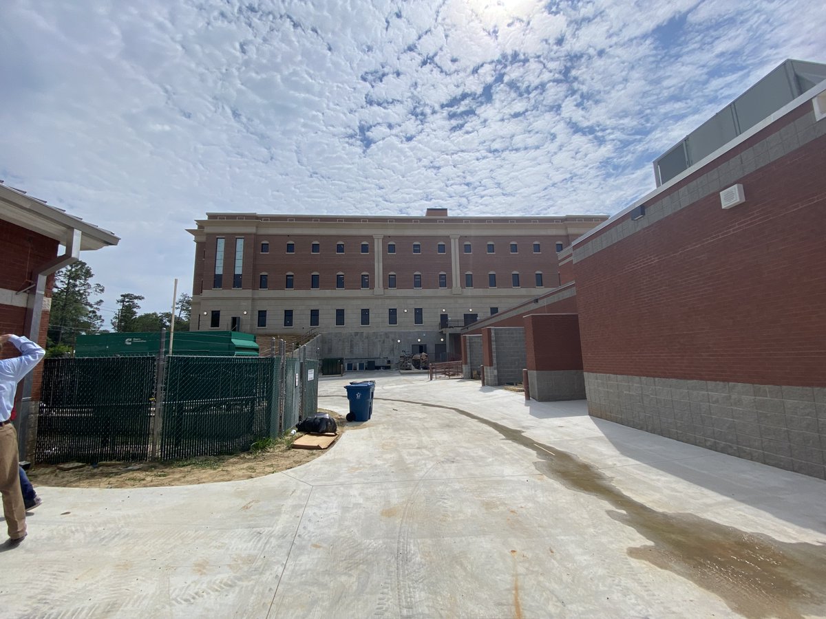 husseygaybell's tweet photo. Team visits our Toombs County Justice Center project site in Lyons, GA - a new 68,000 SF 4-story justice center campus. Can't wait for this incredible facility to open this summer! Another collaboration with #onschedule #SPLOST dollars at work! https://t.co/jzSqnMG00t