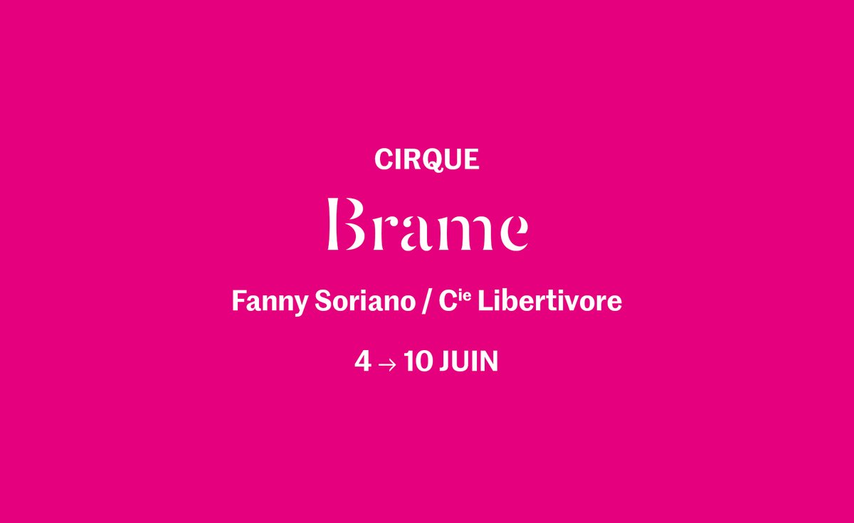 ~  BIENTÔT AU TCi  ~

👉 Brame - Fanny Soriano / Cie Libertivore 🎪
📆 Du 4 au 10 juin