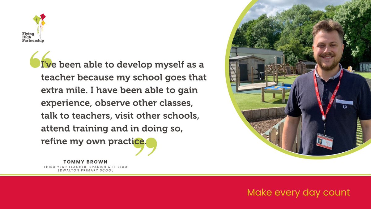 FlyingHighTrust's tweet photo. What happens when a school is willing to go that extra mile? 🤔

Find out from Tommy 📲 https://t.co/jz2y664bRs
#casestories #teachertraining #getintoteaching #weareflyinghigh #jobswithpurpose https://t.co/x151fDz3Pc
