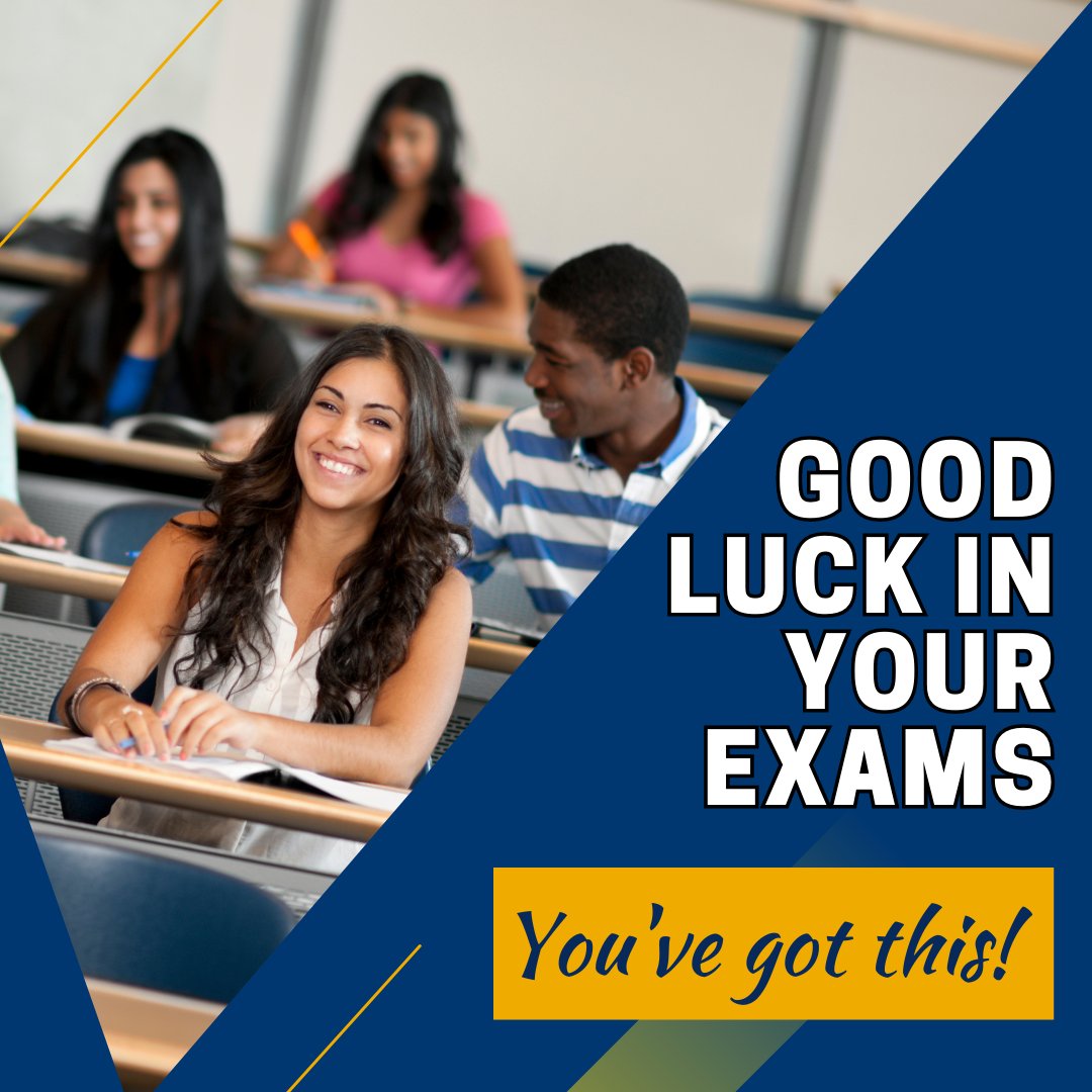 The library staff wishes you the best of luck for your upcoming exams. Remember to take breaks, stay focused, and trust in your hard work and preparation.  You've  got this! 💪📚 #GoodLuck #ExamSeason #LibrarySupport