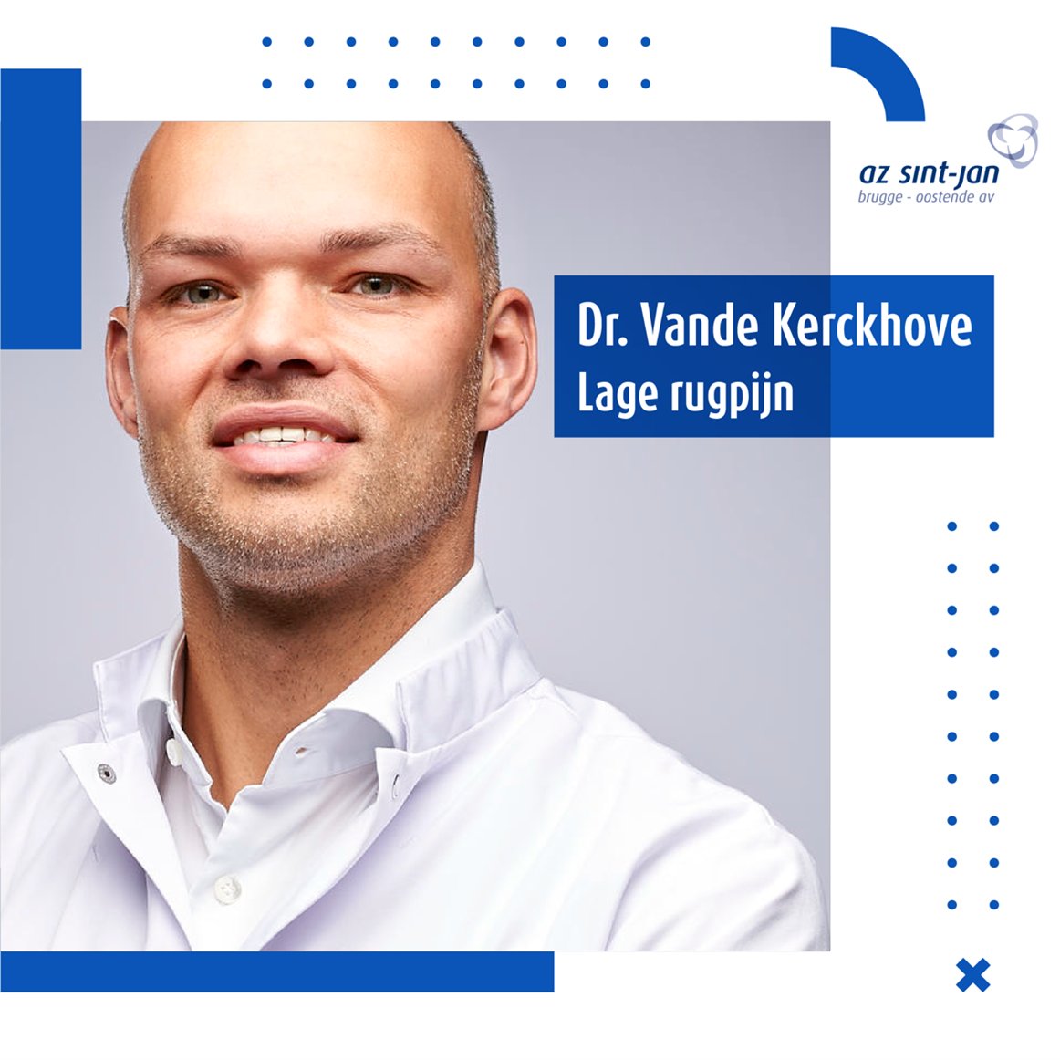 azsintjan's tweet photo. Beluister onze nieuwste podcAZt waarin dr. Michiel Vande Kerckhove, orthopedist in ons ziekenhuis, dieper ingaat op de oorzaken en behandelingen van lage rugpijn: https://t.co/0hRmvyZNPh
#azsintjan #rugpijn #orthopedie #podcast https://t.co/HVyc2b2IgR