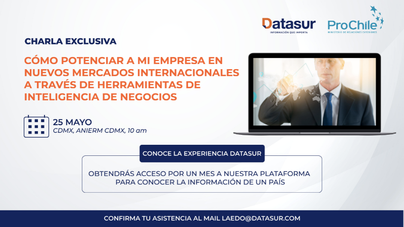 hierlogisticgrp's tweet photo. 📢 Charla sobre inteligencia de negocios en logística internacional! Descubre cómo potenciar tu empresa en mercados internacionales con #DataSur.
📅 25 de mayo, 10:00 am
📍 Ciudad de México
Confirma con laedo@datasur.com. #LogísticaInternacional #InteligenciaDeNegocios https://t.co/EueTiQoL5P