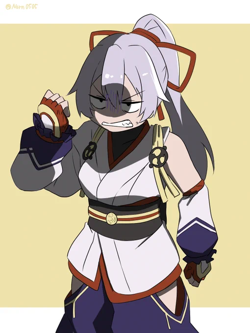 パブロとヒッセンに勝てない巴さん。 #FGO #巴御前 #スプラトゥーン3 #重曹