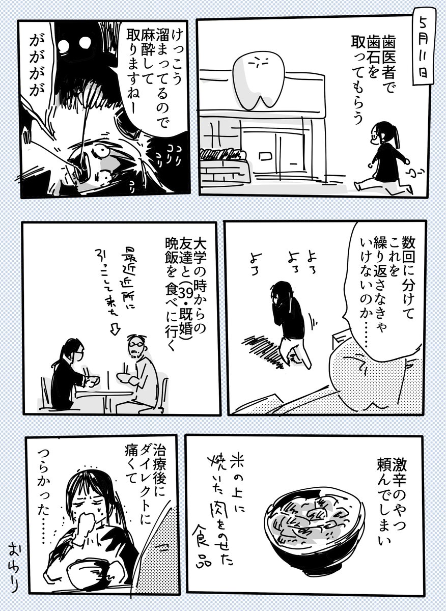 歯医者と 肉丼と 
