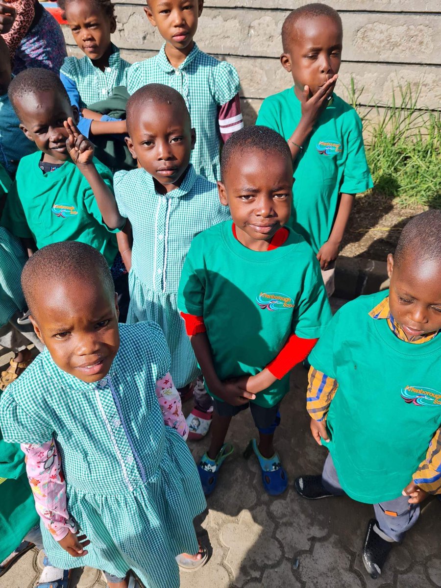 AttenboroughSc1's tweet photo. Supporting global charity, Smile for Children in Kenya, https://t.co/aP5fL30TJB Learners recycled donated uniform #WECAREaboutothers https://t.co/Al27qqPI5C