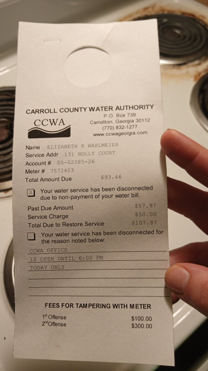 ️LovelyArtist ️ on Twitter "My water bill was due yesterday....I paid
