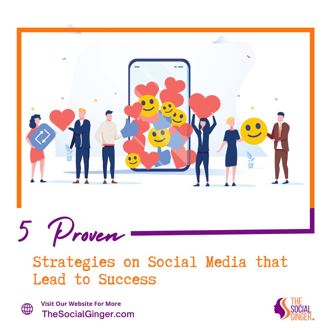 socialgingerva's tweet photo. 📣 Discover "5 Proven Strategies on Social Media that lead to success." Elevate your social media game and achieve remarkable results! #SocialMediaSuccess #DigitalMarketingTips Read it now >> https://t.co/aP59yFEIGC https://t.co/8hd35qFHCW