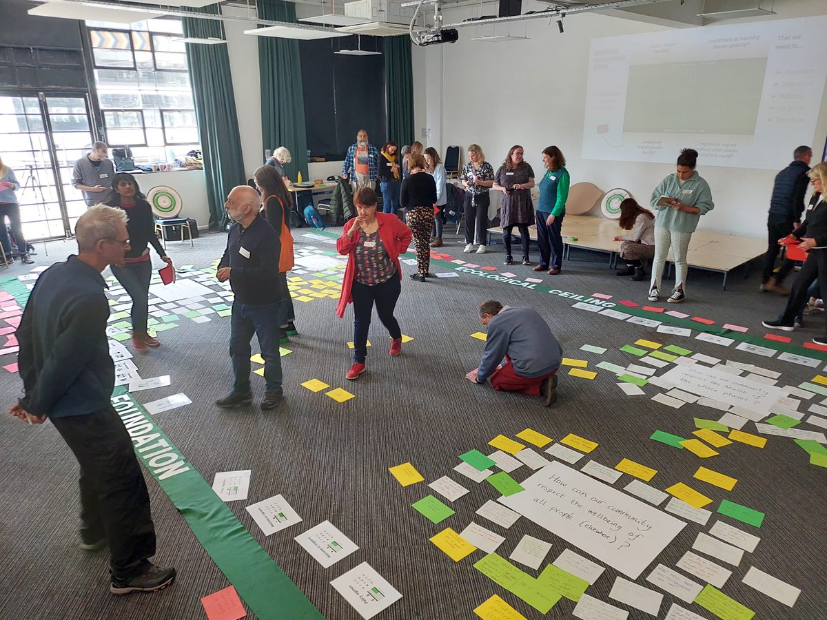 FestOfDebate's tweet photo. 🍩 We're putting the doughnut in economics with a day-long event in #Sheffield inspired by @KateRaworth's acclaimed book #DoughnutEconomics.

🌛 Join us from 6:30pm tonight at @theworkstation for a summary of today's discussions, networking &amp; drinks. #FofD https://t.co/a3qABASWi5