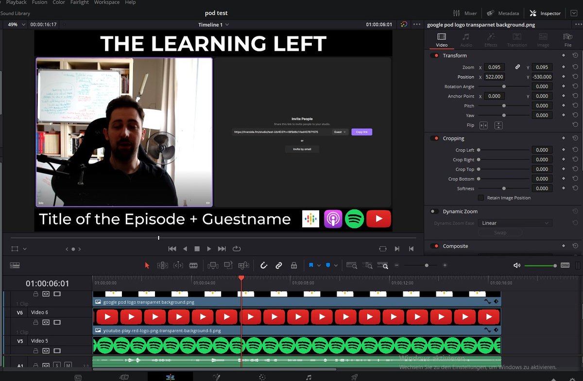 TheLearningLeft's tweet image. Production Workflow is almost complete (at least the technical side) - here is a draft of how the videoepisodes will look

next step: voice filters + EQ