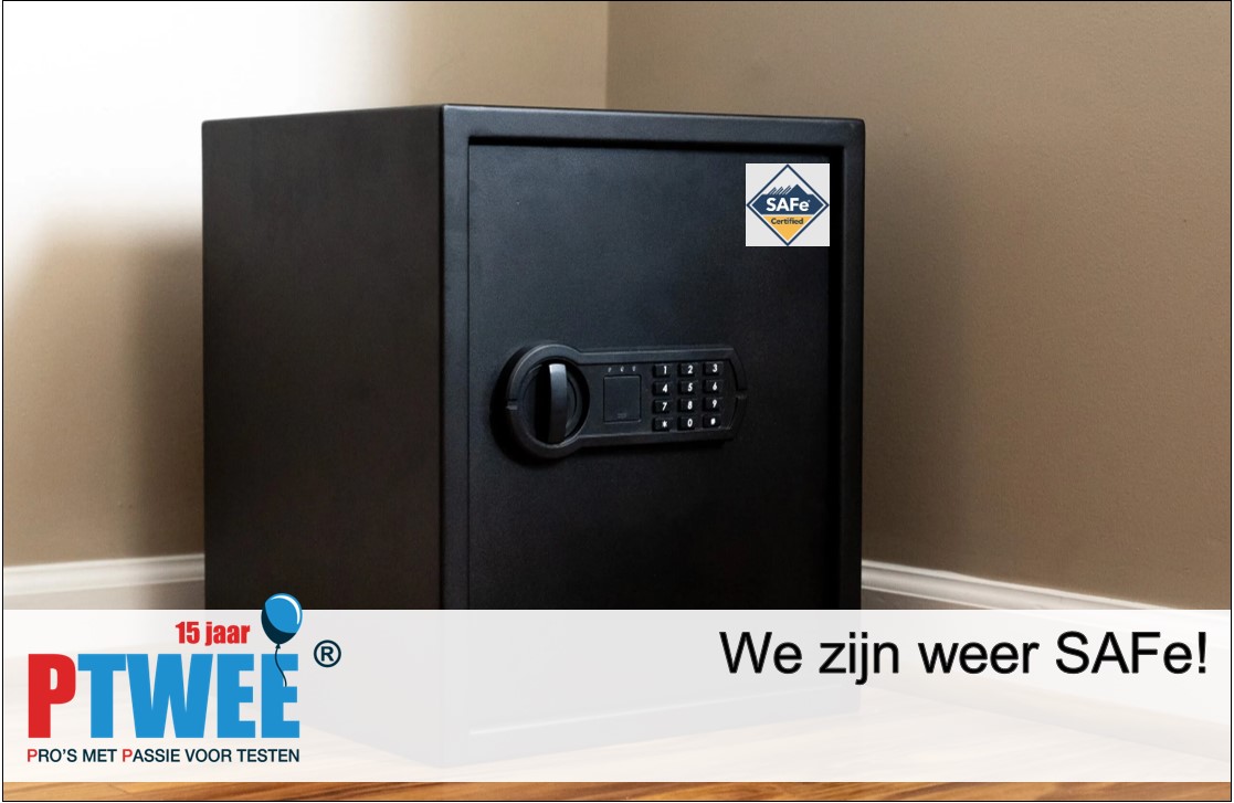 Gisteren is een nieuwe groep testconsultants van PTWEE gestart aan de Scaled Agile Framework/SAFe training. Binnenkort is de kust weer helemaal safe op PTWEE HQ en helpen we onze agile klanten graag een stapje verder op kwaliteitsgebied! #staysafe

ptwee.nl