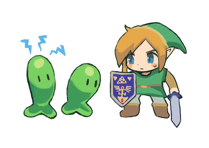 「link white background」Fan Art(Latest)｜5pages