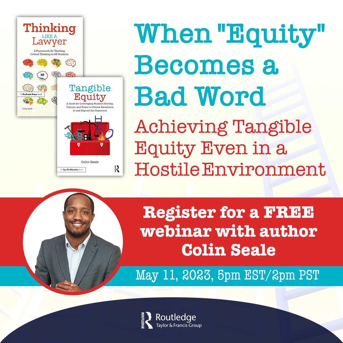 theGwordfilm's tweet photo. ⏰ There's still time to register for today's FREE webinar from our partner @ColinESeale. Learn practical tools & language for how to leverage your existing power to create #TangibleEquity for your students. Hosted by Routledge Eye On Education.
Link: 👉 https://t.co/ZuR5ntQwbq https://t.co/2kTB4QSMvO