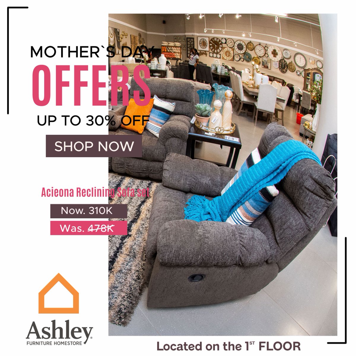 SaritYourCity's tweet image. Whether it’s your mum or your wife, they deserve the best.
Call/ Whatsapp – 0717 101010
@Ashleyfurn_KE located on the 1st Floor @SaritYourCity 
#sofasets #sale #mayoffers #thisishome #inflationbusters #newarrivals #ashleyfurniturehomestore #recliners #mothersdayoffers