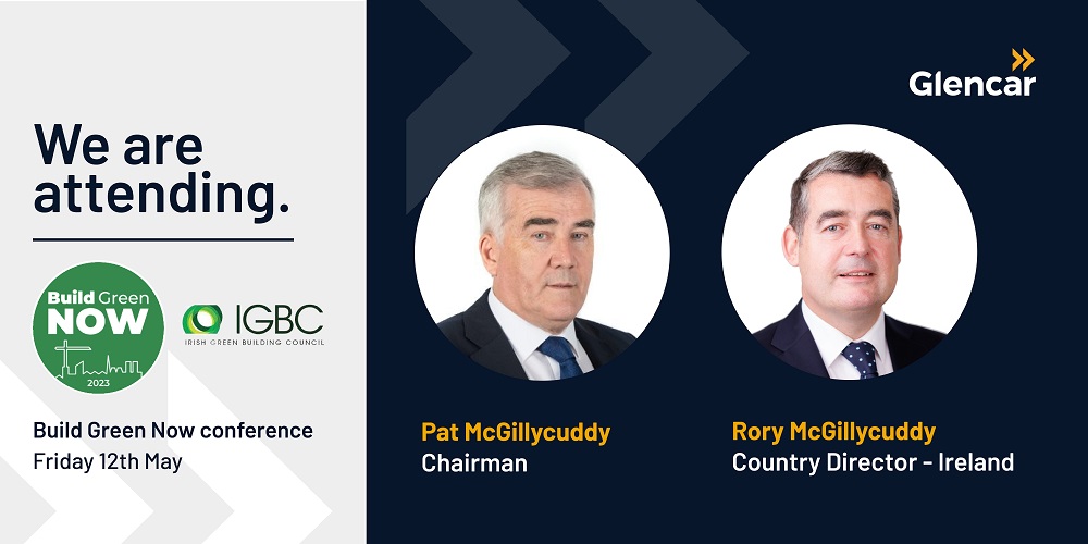 GlencarTweets's tweet photo. Tomorrow, Glencar will be attending #BuildGreenNow 2023 in Dublin, an event hosted by @IrishGBC.
We're excited to see what ideas and connections will come out from this important event.
#BuildGreenNow2023 #sustainability #construction #BuildGreen https://t.co/h8nlDBf5CN