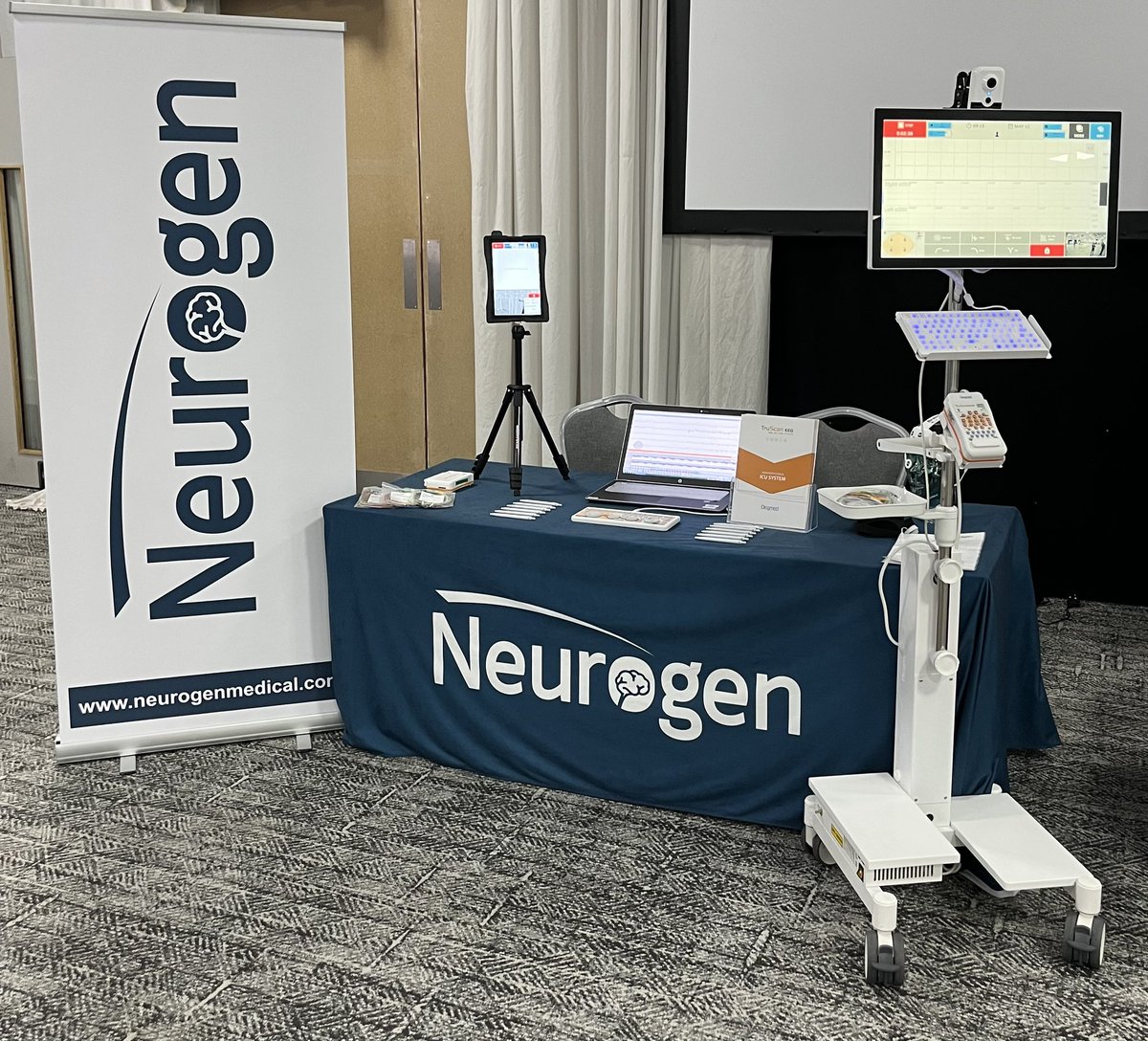 NeurogenLtd's tweet photo. Delighted to be exhibiting our DEYMED Diagnostic TruScan advanced clinical ICU system at the NACCS 2023 Conference in Nottingham today.

#naccs #Neurogen #Deymed #icu #itu #eeg #cfm #neuromonitoring  #criticalcare #nhs #healthcareinnovation https://t.co/egjfJlBGUf