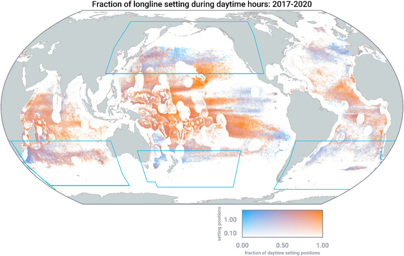 BirdLife_Sci's tweet photo. New collaborative research between @BirdLifeMarine and @GlobalFishWatch shows tuna longline vessels typically deploy hooks at dawn: the worst time of day for albatrosses.
#BirdLifeScience #Ornithology
Paper: https://t.co/unq8CEFTZt
Story:
https://t.co/D59k9TcAUQ https://t.co/uJQkCKVj6N
