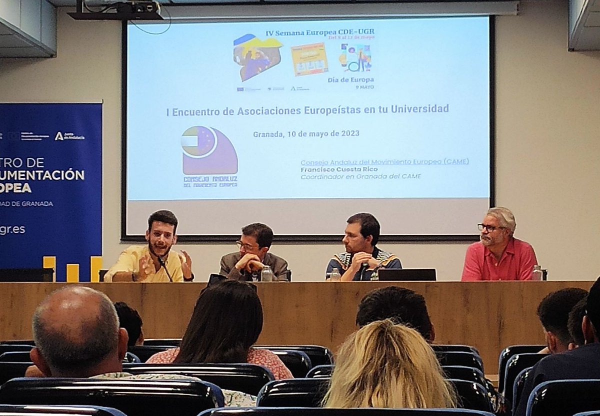 ArnemannGomez's tweet image. My pleasure to be at the 1st Forum of European Associations in Granada organised by @cde_ugr yesterday morning with @esngranada, @CameAndaluz and @Equipo_Europa

During my speech I had the chance to introduce @BETA_Europe, @spainbeta  and the world of #ModelEuropeanUnion

#EUweek
