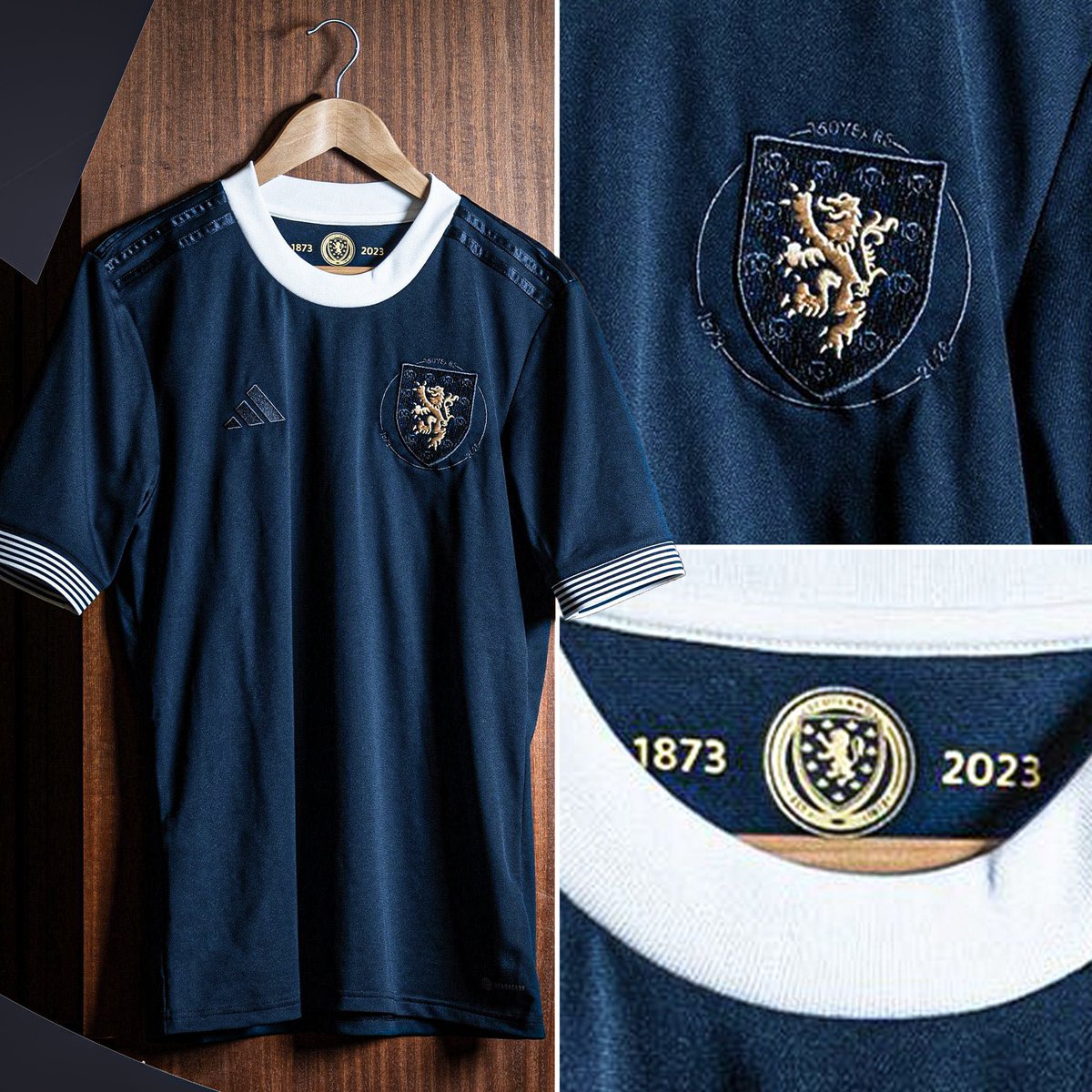 DeclanMcandrew's tweet photo. @20MinuteTims Looks like the Scotland 150th anniversary top with the hoops overlay. Would be class if adidas went ahead and done this though. https://t.co/lNok0ZtKpL