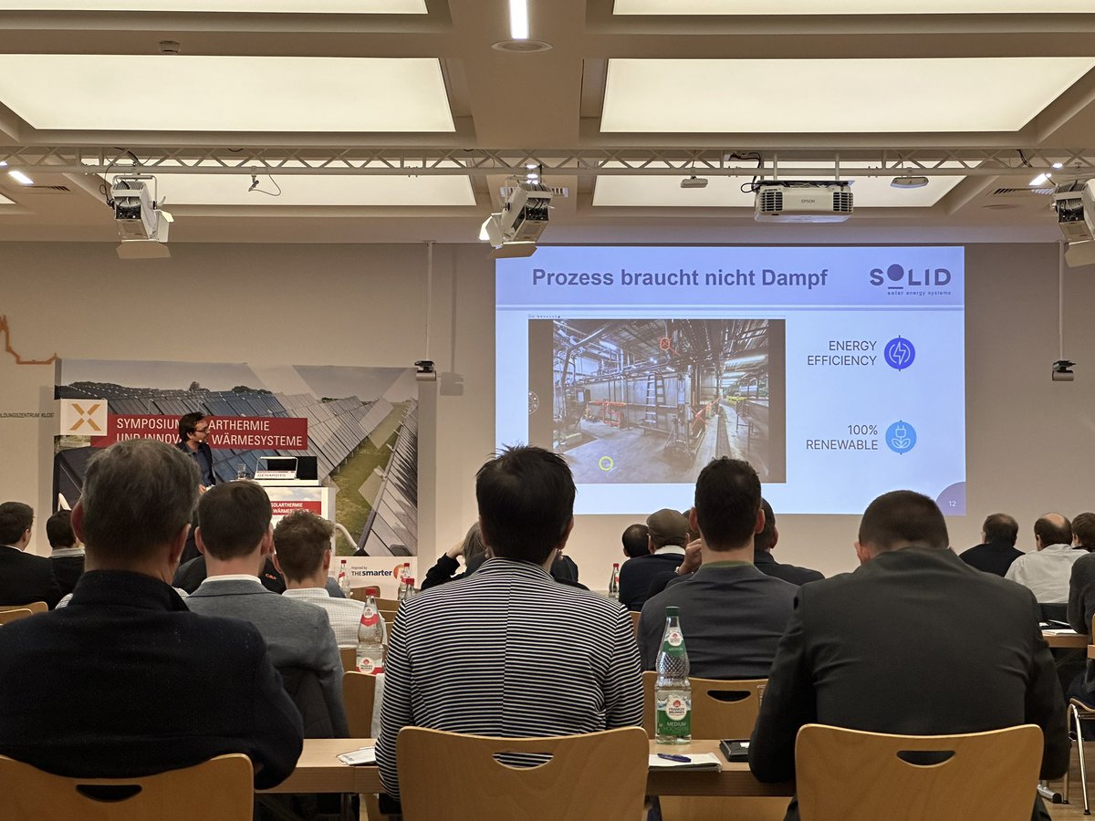 Marisol Oropeza (@matters_mx) on Twitter photo Process needs no steam. I remembered you said that in a conference in Mexico 🇲🇽 <a href="/danugarcia/">Daniel García</a>. Today, I heard it at the #SolarthermieSymposium in Germany 🇩🇪.
So this is one more way to expand the niche for #SolarProcessHeat worldwide!
Takeaway from the #SolarthermieSymposium. Process needs no steam. I remembered you said that in a conference in Mexico 🇲🇽 <a href="/danugarcia/">Daniel García</a>. Today, I heard it at the #SolarthermieSymposium in Germany 🇩🇪.
So this is one more way to expand the niche for #SolarProcessHeat worldwide!
Takeaway from the #SolarthermieSymposium.