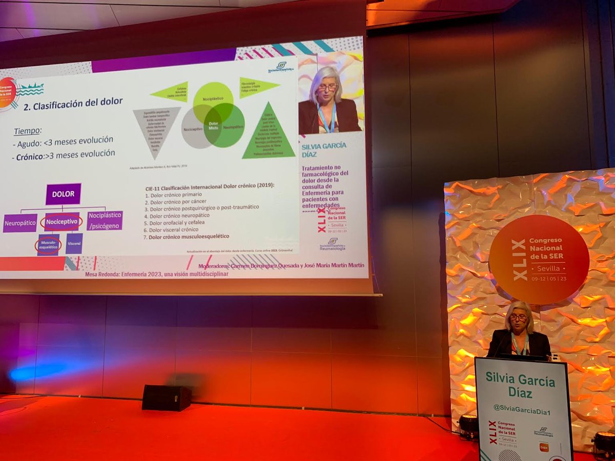 SlviaGarciaDia1's tweet photo. Mesa Enfermería en el Congreso Nacional  Reumatología Sevilla 2023🥰Gracias por vuestra  confianza en mi para la presentación “tratamientos  no  farmacológicos para el dolor en enfermedades reumáticas“ @gteser @nursescsi @ConsorciCSI #SER2023 #infereucat https://t.co/k9p3LpEB9o