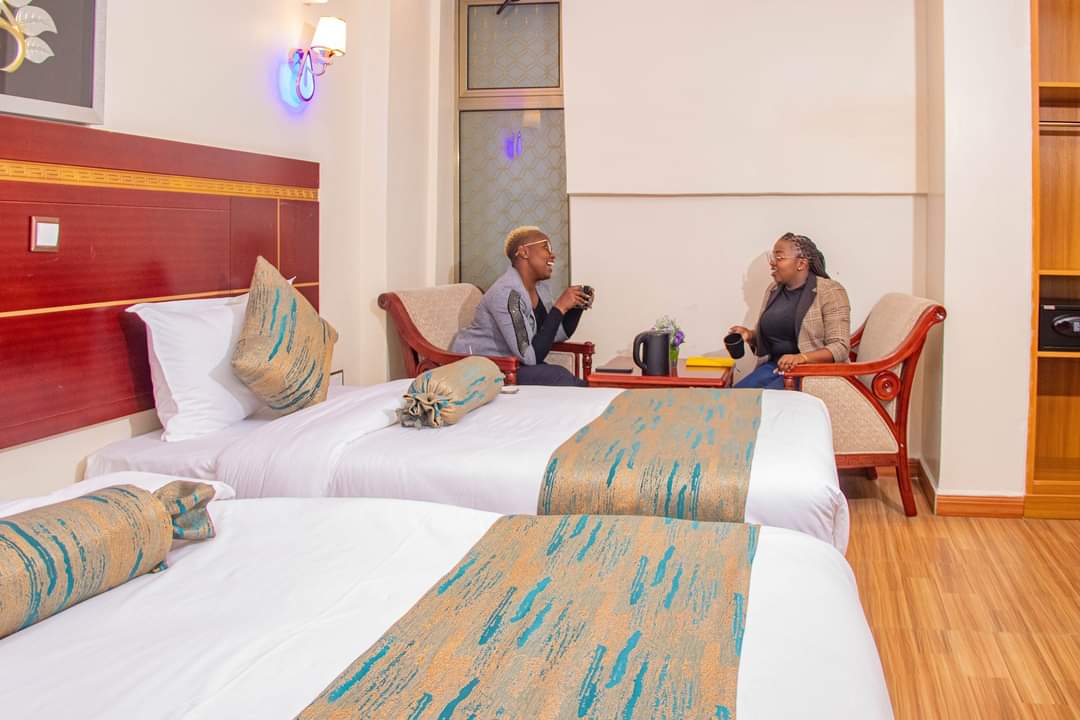 vicmarkhotel's tweet photo. With our twin bed accommodation, you can enjoy the privacy and space you need while still sharing an unforgettable experience with your best friend. 
#accommodation #nakuru https://t.co/wzC6jfxVoK