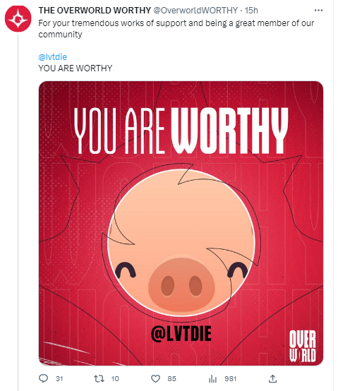 Im really new to this kind of thing that supporting a projects in twitter. Receiving this brings me joy and made me want to do things that are beyond  what I can do. Lets be creative and show our support so they will easily notice and give us a chance to be part of their project.