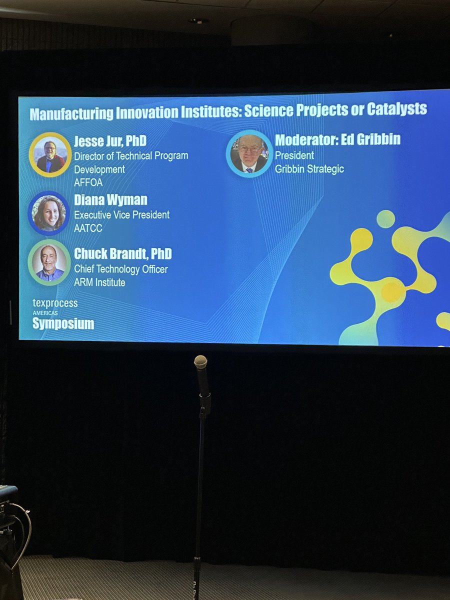 Fun, informative, future-looking panel at ⁦⁦<a href="/TexprocessAmer/">Texprocess Americas</a>⁩ .