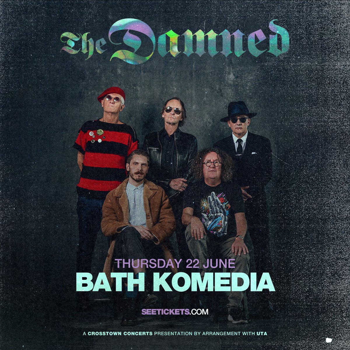 ON SALE NOW! 📢 - THE DAMNED (22/06/23) Following their formation in 1976, @thedamned remain one of the most groundbreaking bands coming out of the 70s British punk rock scene 🎸 🎟️ - komedia.co.uk/bath/music/the… DOORS 19:00 // AGES 14+ (UNDER 16’S MUST BE ACCOMPANIED BY AN ADULT)