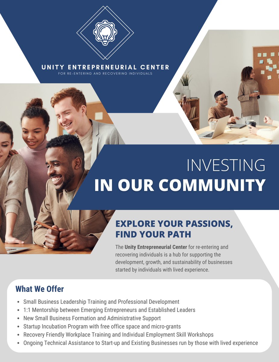 RT <a href="/RDashford/">Robert Ashford</a>: <a href="/UnityRCO/">Unity Recovery RCO</a> was awarded a <a href="/PADrugAlcohol/">PA Department of Drug & Alcohol Programs</a> grant today to fund our innovative approach to providing peer recovery and re-entry supports with a focus on BIPOC individuals through the Unity Entrepreneurial Center in Philadelphia!

…