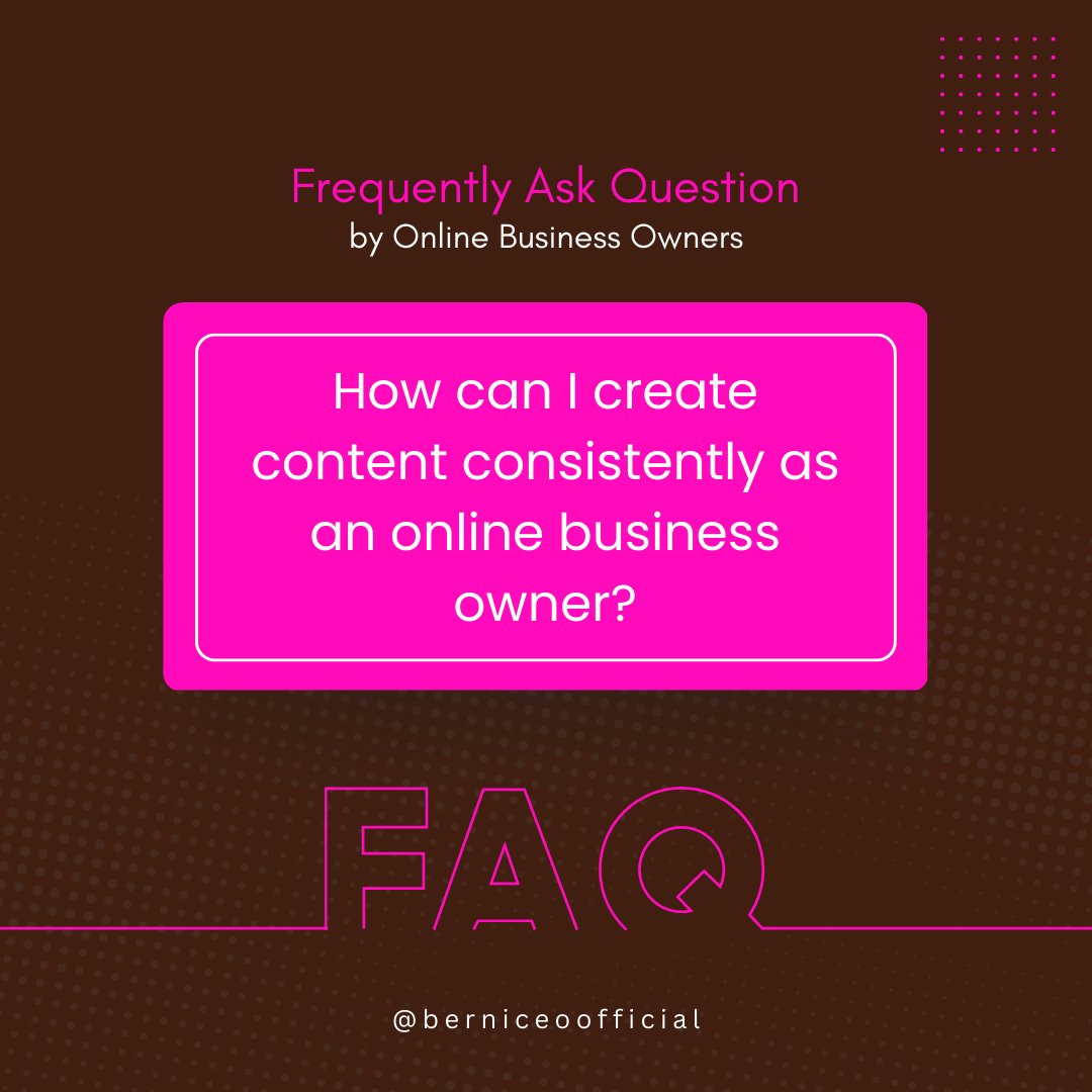 berniceooficial's tweet photo. This is a Hard but to Crack 

There are lots of strategies to creating contents consistently, but they fall into one of this 2 groups 

1. Daily Content Creation 
2. Bulk Content Creation https://t.co/5BQzhZDQex