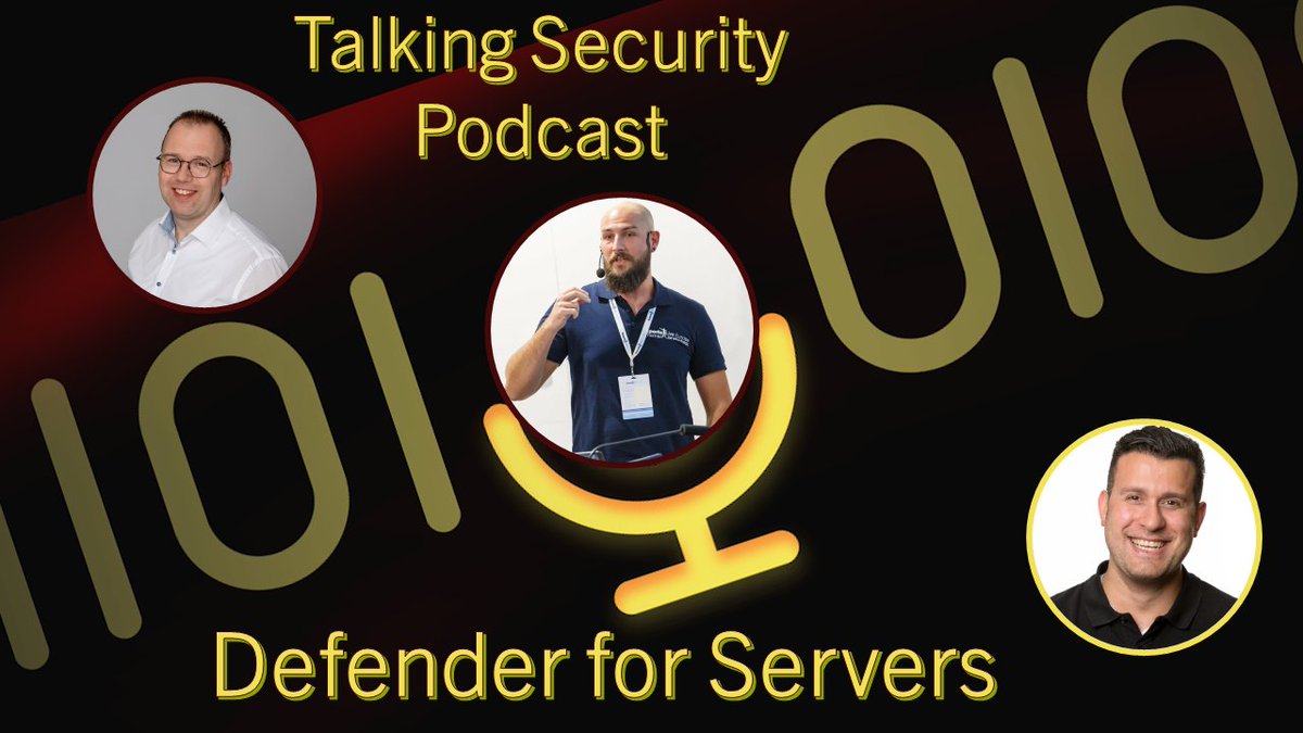 [PODCAST] A new #DfC recording of <a href="/SecurityTalking/">TalkingSecurity</a> is there. In it we <a href="/PKhabazi/">Pouyan Khabazi | MVP</a> &amp; <a href="/oudendorp/">Frans Oudendorp ☁ | MVP</a> are talking to <a href="/azureandbeyond/">Tom Janetscheck</a> about #Defender for #Servers. 

📺- youtu.be/Wmf_dUjjjU8

🎙 Podcast - rss.com/podcasts/talki…

🔎 Post - talkingsecurity.nl/podcast/securi…

#Podcast #MVPBuzz