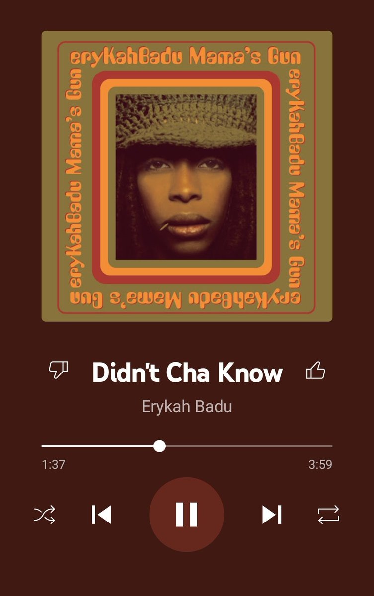 ChillsforReal's tweet photo. Erykah Badu on the vocals. J. Dilla on the beat. These two never missed on a collab. #RIPJayDee 🙏🏾 https://t.co/I2PniLjYhb