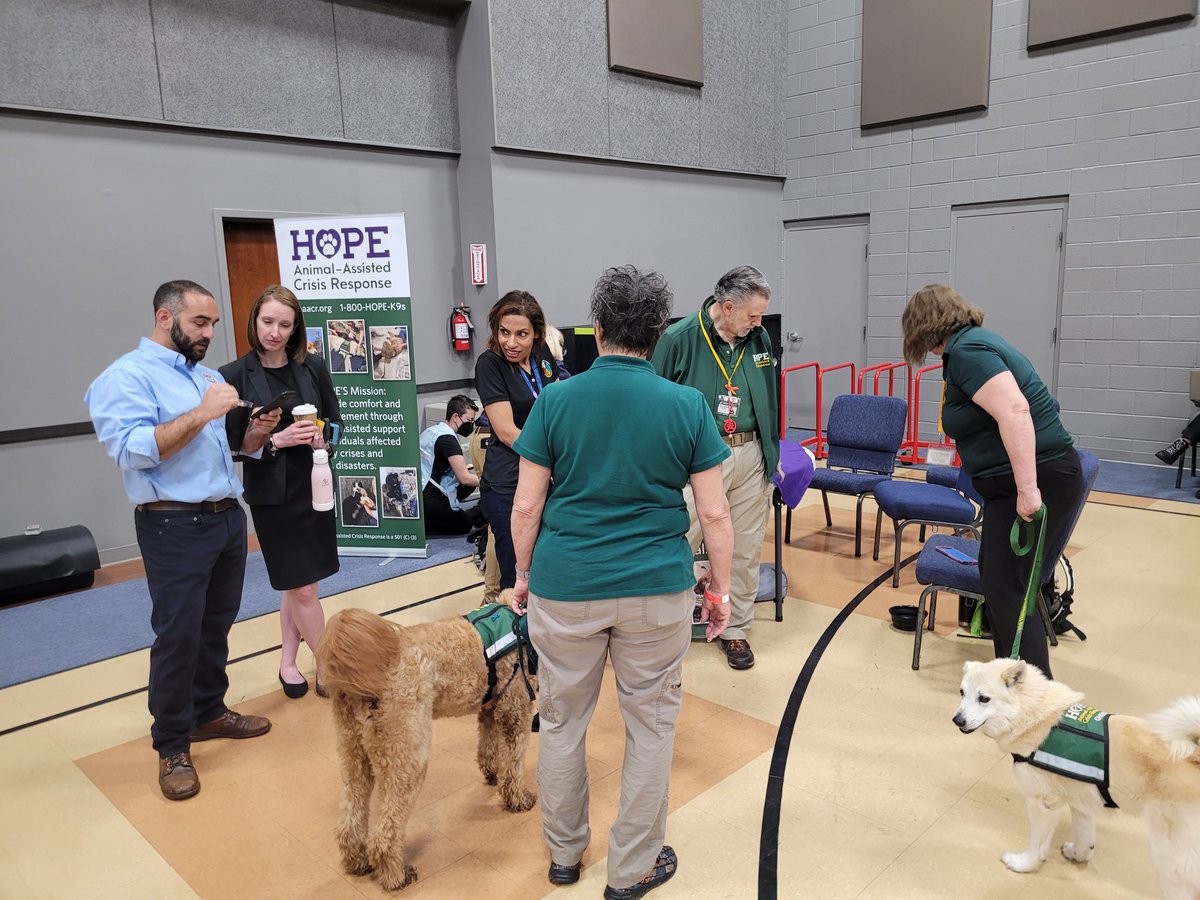 MDMEMA: Some of our Emergency Management partners today have paws and fur. Obviously, they are in charge.