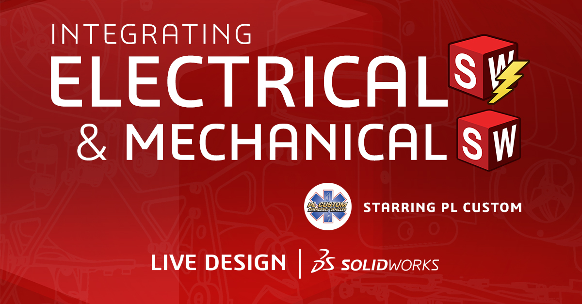 SOLIDWORKS's tweet image. Watch this new episode of #LIVEDesign on YouTube tomorrow, May 12 at 12PM ET to see first-hand how PL Custom Emergency Vehicle Designs integrated their #electrical and #mechanicaldesign and documentation work together in 2D and 3D, within #SOLIDWORKS. go.solidworks.com/Ngr