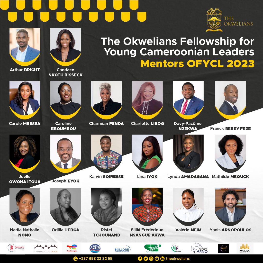 Merci infiniment à ces 20 professionnels de haut vol qui ont choisi de consacrer leur temps pour accompagner les lauréats du programme #OFYCL2023 dans leur quête de transformation professionnelle et personnelle. Votre engagement est une source d'inspiration pour nous tous.tes✨🇨🇲