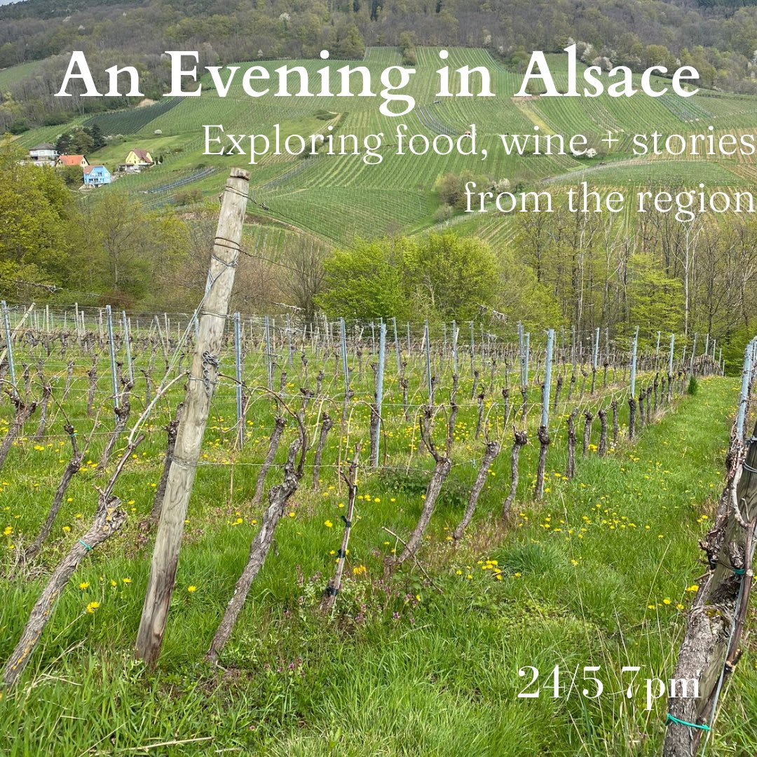 Last few tickets for our Evening in Alsace on 24th May at 7pm
4 courses of Alsatia inspired food, wines and stories from the region. iscawines.com/shop/iwdwineta…
