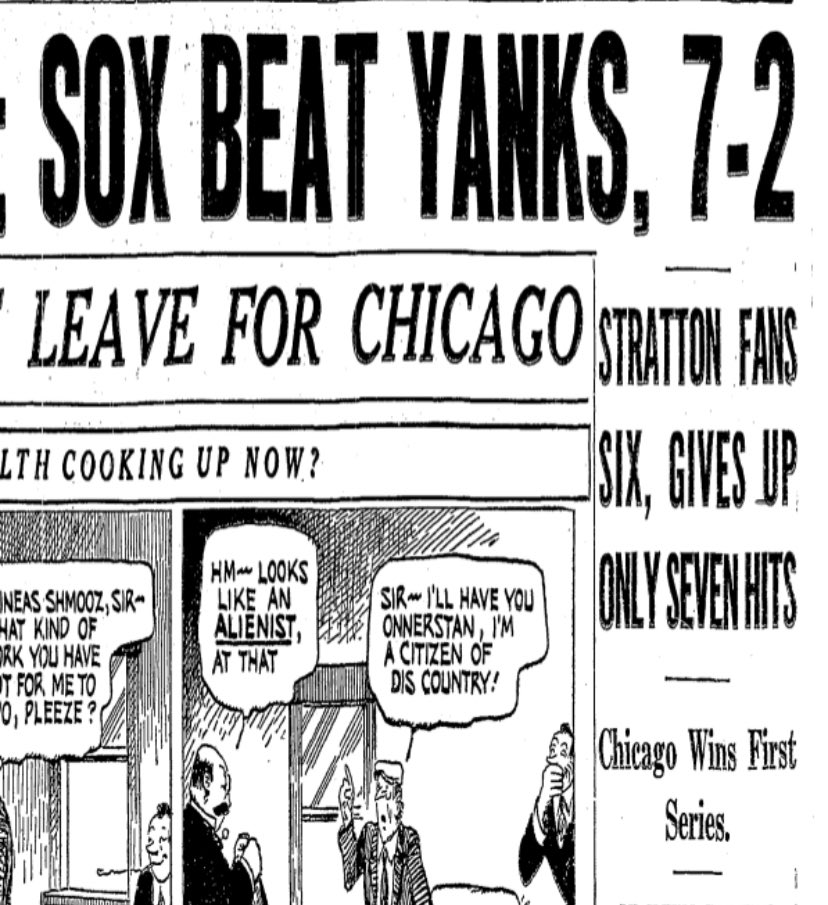 SoxNerd's tweet photo. #OTD 1937: #MontyStratton held #LouGehrig and #JoeDiMaggio hitless in eight at bats in the #WhiteSox 7-2 win over the Yankees at Comiskey Park. Stratton fanned six and gave up one earned run to improve to 3-1. Gehrig ended the game 0 for his last 20. https://t.co/KeVVpaujmt