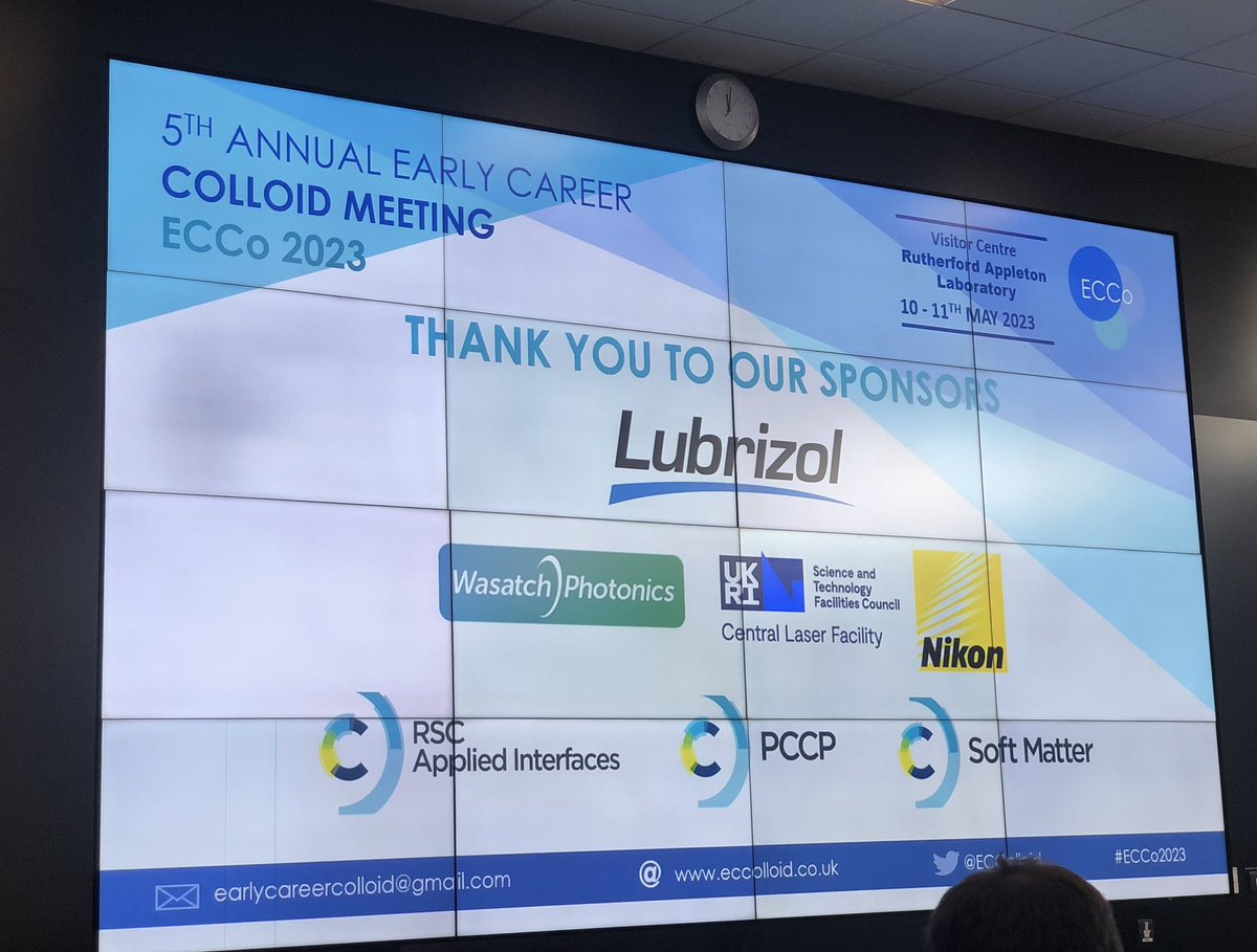 PriyankaaDey's tweet photo. An amazing conference participation by everybody. From the organising team of @ECColloid A big thank you to all the valued sponsors of the event #ECCo2023. Follow us for being updated on the future such events. @LubrizolCorp @WasatchPhotonic @rscjournals @UKNikon @UKRI_News https://t.co/MJMpgQEpVX